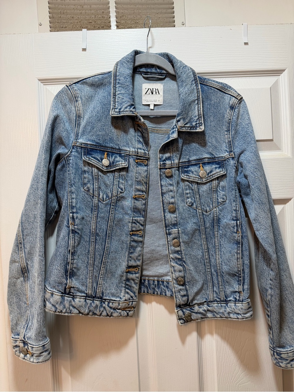 ZARA Washed Blue Denim Jacket